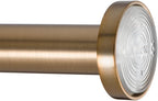 Ivilon Shower Tension Curtain Rod - Adjustable Spring Tension Rod for Shower Curtains, Bathroom, or Windows, Easy to Install, No Drilling Required, Rustproof, Adjustable 54 to 90 Inch Warm Gold