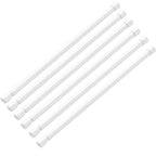 AIZESI 2Pcs Spring Tension Curtain Rods, Adjustable 26-39 Inch, White