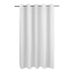 River Dream No Hook Fabric Shower Curtain TPU Lining, White, 71x74