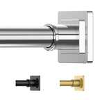 UIOSANRT Gold Shower Curtain Rod 31-79 Inches Non-Slip Shower Rod Tension Mounted No Drill Shower Curtain Rods Spring Tension Rod Adjustable Tension Curtain Rod for Windows Bathroom