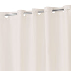 No Hook Shower Curtain or Liner, Standard Size 71 x 74, Pebble