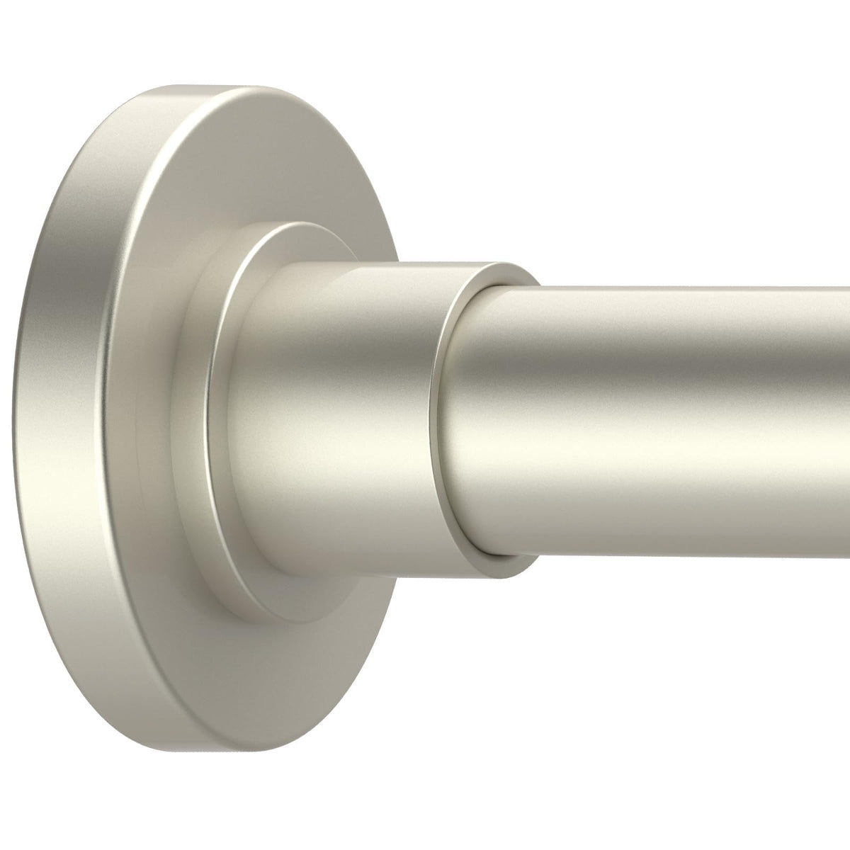 GXOACKJ Brushed Nickel Shower Curtain Rods - 31-80 Inch Spring Tension Shower Rods for Bathroom, Adjustable, No Drilling, No Rust, Stainless Steel