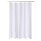 N&Y HOME Fabric Small Stall Shower Curtain Liner Extra Long 36x84, White