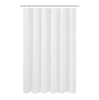 N&Y HOME Fabric Small Stall Shower Curtain Liner Extra Long 36x84, White