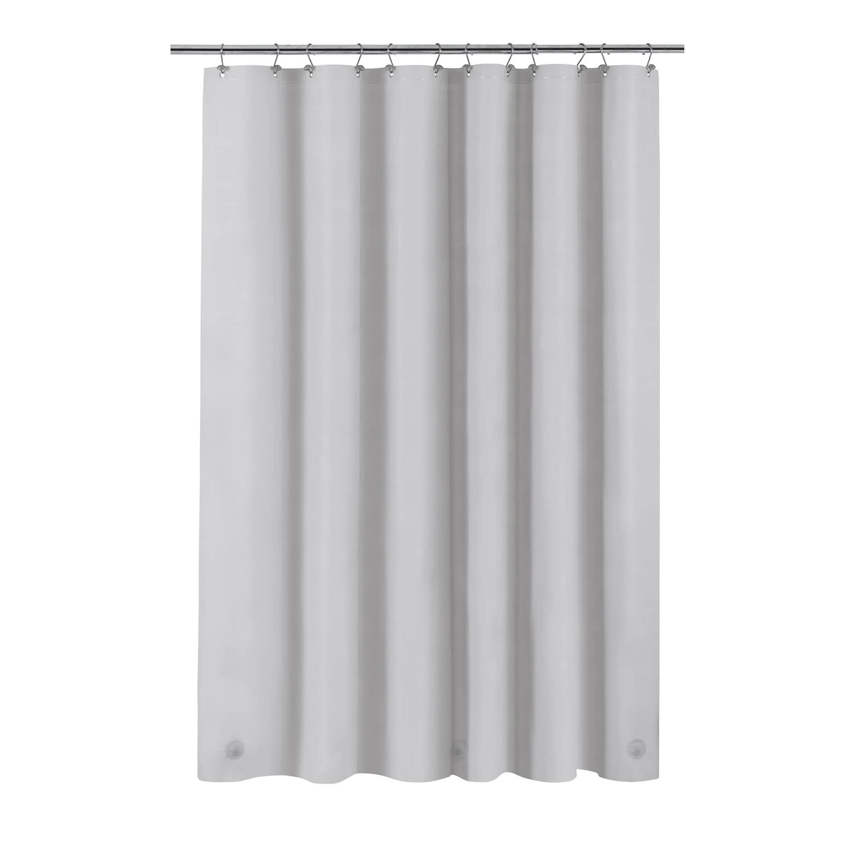 Barossa Design 48 inch Wide Stall Shower Curtain Liner with Magnets, Clear