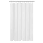 N&Y HOME Fabric Small Stall Shower Curtain Liner Extra Long 36x84, White