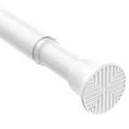 Spring Tension Curtain Rod 32-76 inch, White