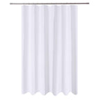 N&Y HOME Fabric Small Stall Shower Curtain Liner Extra Long 36x84, White