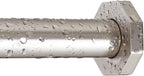 Ivilon Tension Curtain Rod - Hexagonal Spring Tension Rod for Windows or Shower, 24 to 36 Inch, Satin Nickel