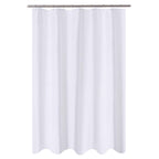 N&Y HOME Fabric Small Stall Shower Curtain Liner Extra Long 36x84, White