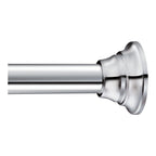 Moen TR1000BG 44-Inch to 72-Inch Adjustable Tension Mounted Straight Shower Curtain Rod, No Drilling Required, Brushed Gold Finish, Fits Standard Bathtubs