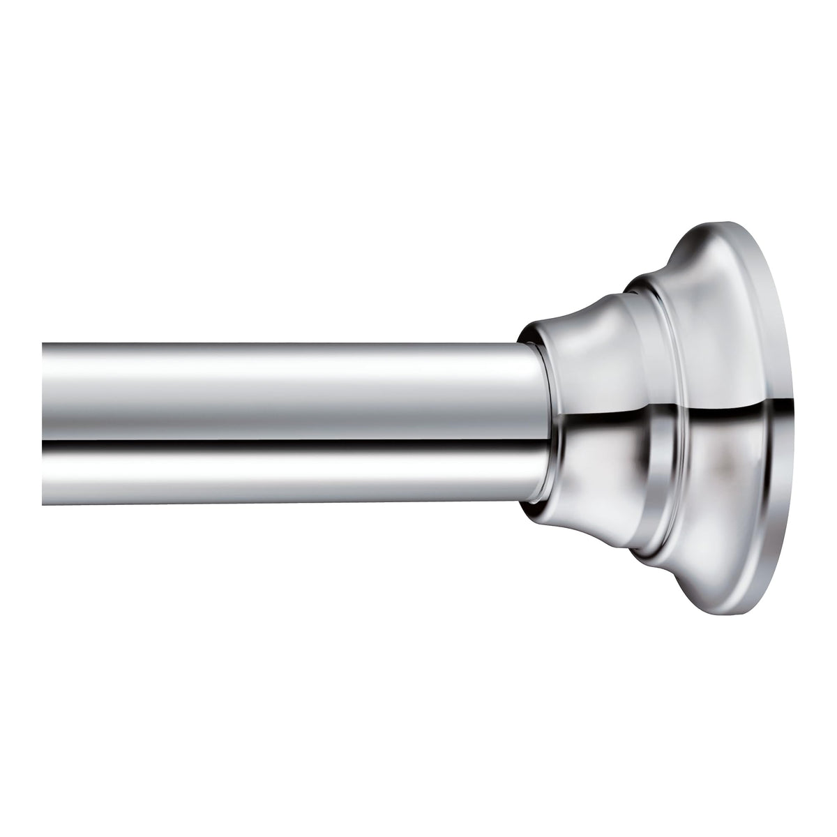Moen TR1000BG 44-Inch to 72-Inch Adjustable Tension Mounted Straight Shower Curtain Rod, No Drilling Required, Brushed Gold Finish, Fits Standard Bathtubs
