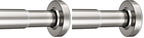 AmazerBath Nickel Spring Tension Shower Curtain Rod 31-75 Inches, 1 Inch Diameter Heavy Duty Tension Rod Rust Proof Bathroom Curtain Rod, Adjustable No Drill Easy Segmented Installation