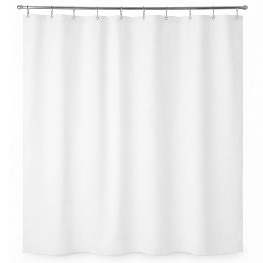 Epica Waterproof Shower Curtain Liner for Bathroom, Metal Grommets (White)