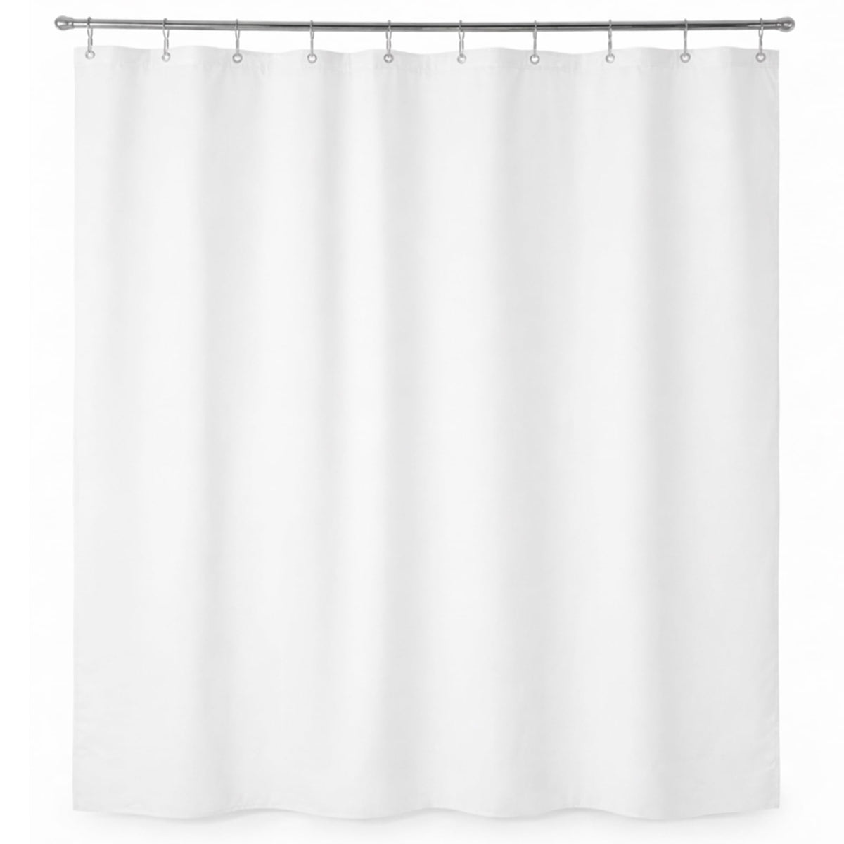 Epica Waterproof Shower Curtain Liner for Bathroom, Metal Grommets (White)