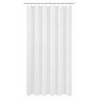 N&Y HOME Fabric Small Stall Shower Curtain Liner Extra Long 36x84, White