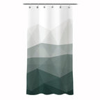 Sunlit Designer Popular Shower Curtain, Ombre Blue Fabric Contemporary Shower Curtains for Bathroom Décor