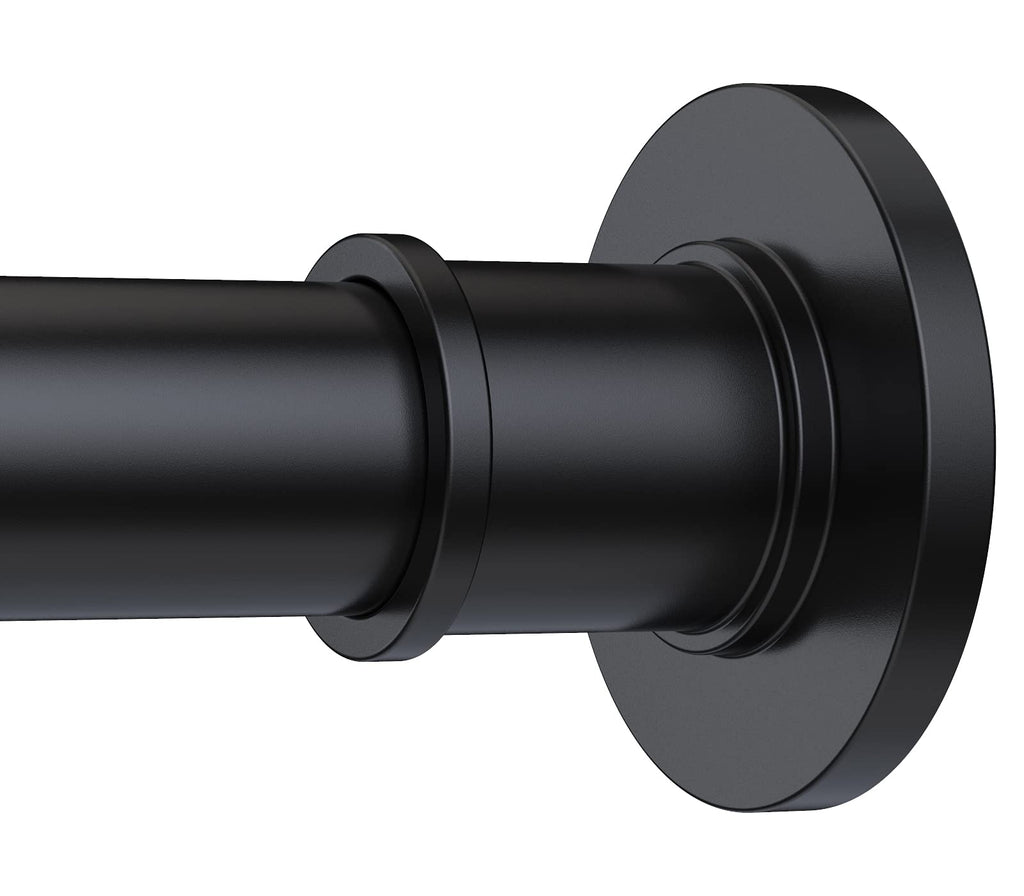 BRIOFOX Industrial Shower Curtain Rod - Rustproof Non-Slip 43-72 Inch 304 Stainless Steel Tension Curtain Rod for Window or Bathroom, Brushed Nickel