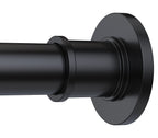 BRIOFOX Industrial Shower Curtain Rod - Rustproof Non-Slip 43-72 Inch 304 Stainless Steel Tension Curtain Rod for Window or Bathroom, Chrome