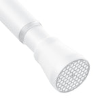 AIZESI Shower Curtain Rod 43 to 73 Inch Spring Tension Rods No Drill, White
