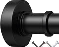 Black Tension Shower Curtain Rod – Adjustable 18-79 Inches, Fits 20-78 Inch Spaces (Ideal for 72" Wide Bathrooms), No Drill Rust Resistant Spring Rod for Bathroom