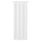 N&Y HOME Fabric Small Stall Shower Curtain Liner Extra Long 36x84, White