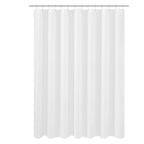 N&Y HOME Fabric Small Stall Shower Curtain Liner Extra Long 36x84, White