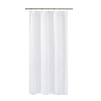 N&Y HOME Fabric Small Stall Shower Curtain Liner Extra Long 36x84, White