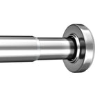 AmazerBath Nickel Spring Tension Shower Curtain Rod 31-75 Inches, 1 Inch Diameter Heavy Duty Tension Rod Rust Proof Bathroom Curtain Rod, Adjustable No Drill Easy Segmented Installation
