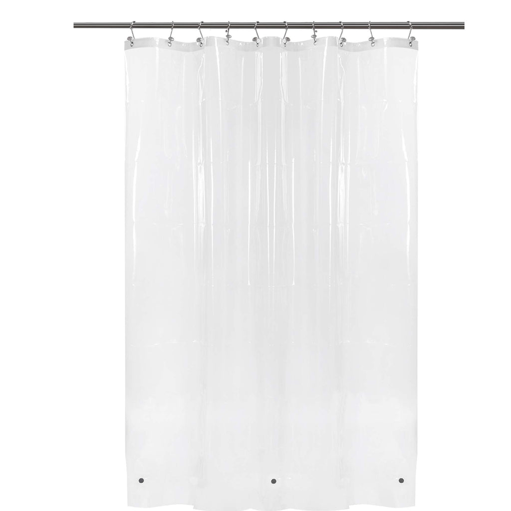 Barossa Design Oeko-tex Certified Shower Curtain Liner Standard Size, Clear
