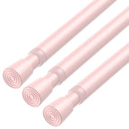 AIZESI 2Pcs Spring Tension Curtain Rods, Adjustable 26-39 Inch, White