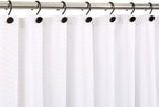 CHICTIE Black Shower Curtain Hooks, 12 Pieces, Metal, Shower Curtain Rings, Modern Decorative Design