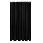N&Y HOME Fabric Small Stall Shower Curtain Liner Extra Long 36x84, White