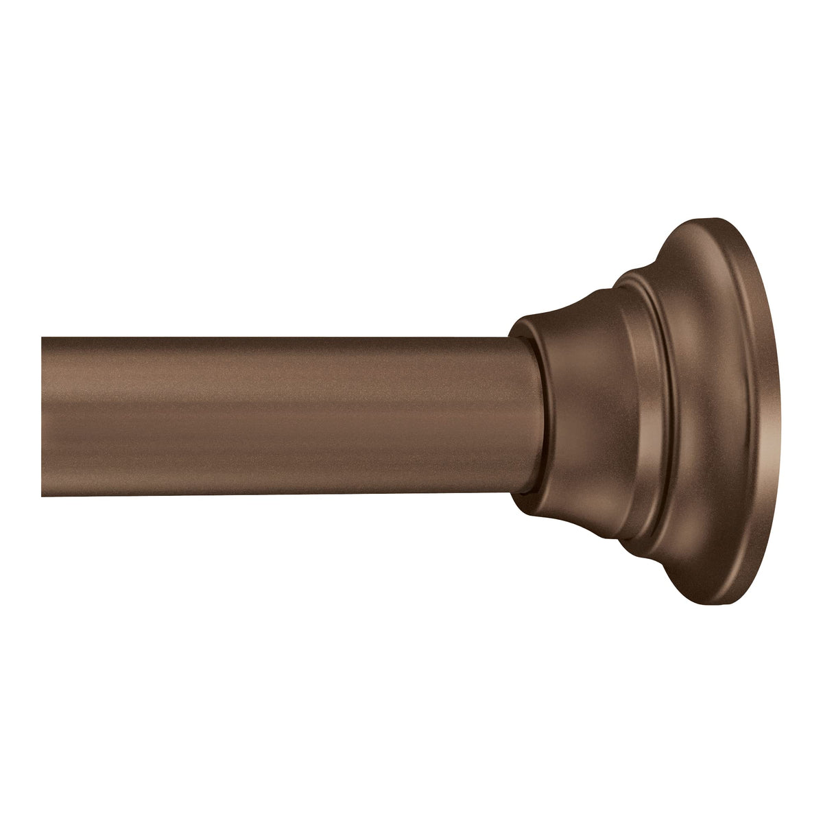 Moen TR1000BG 44-Inch to 72-Inch Adjustable Tension Mounted Straight Shower Curtain Rod, No Drilling Required, Brushed Gold Finish, Fits Standard Bathtubs