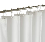 Mrs Awesome Embossed Microfiber Shower Curtain Liner 71 x 96, White