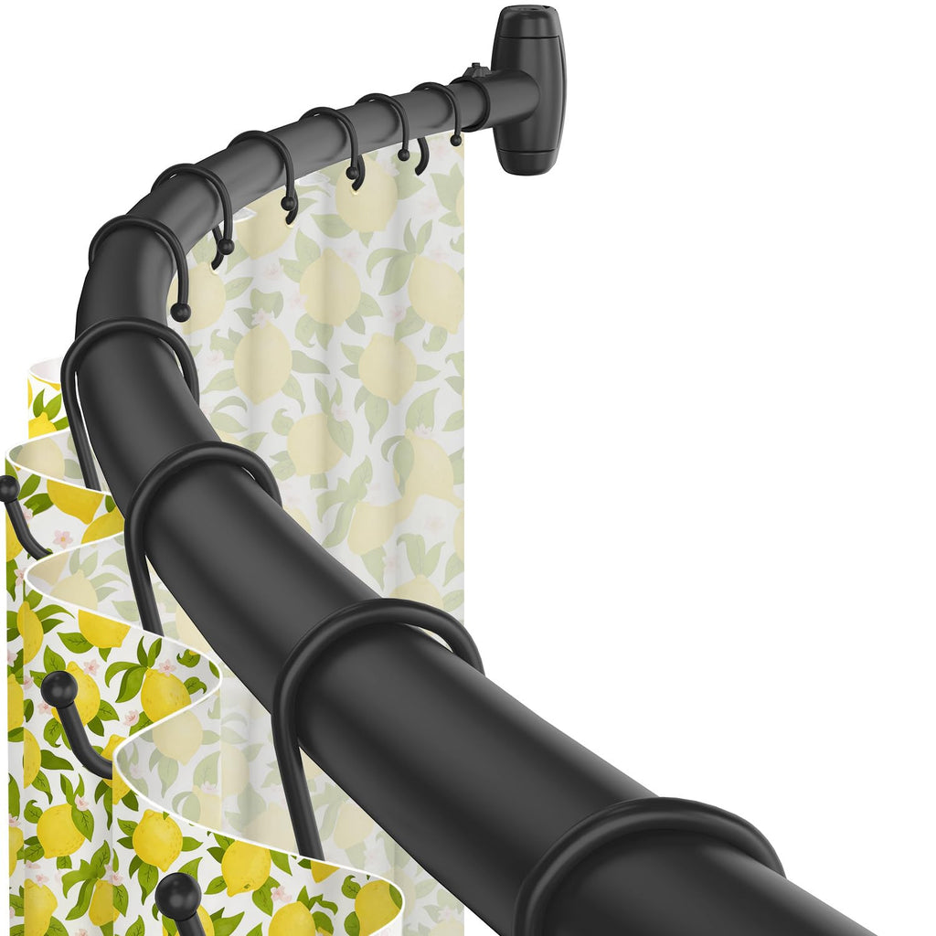 Curved Shower Curtain Rod 48-80Inches Adjustable Round Shower Curtain Rods