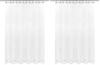 Barossa Design 48 inch Wide Stall Shower Curtain Liner with Magnets, Clear