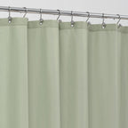 ALYVIA SPRING 72x96 Extra Long Waterproof Fabric Shower Curtain Liner White