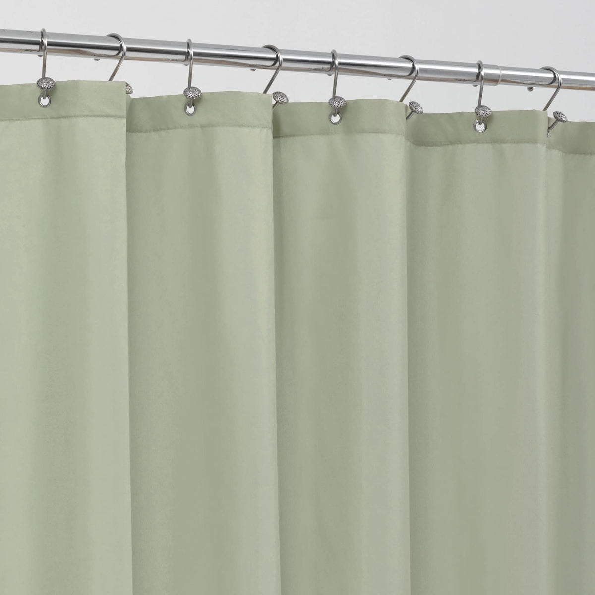 ALYVIA SPRING Waterproof Fabric Shower Curtain or Liner White, 72x72