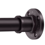 BRIOFOX Industrial Shower Curtain Rod - 2-in-1 Design Tension Curtain Rod - Never Rust Non-Slip 43 to 72 Inch 304 Stainless Steel, Brushed Nickel Window Curtain Rod