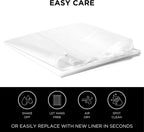 Hookless® It’s A Snap!® PEVA Snap-In Shower Curtain Liner, Water-Repellant, Easy Install, Frost White Color
