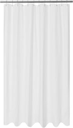 Mrs Awesome Embossed Microfiber Shower Curtain Liner 71 x 96, White