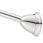 Moen MDN2170BN Magnetix 60-inch Curved Adjustable Single Shower Curtain Rod, Brushed Nickel