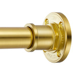BRIOFOX Industrial Shower Curtain Rod - 2-in-1 Design Tension Curtain Rod - Never Rust Non-Slip 43 to 72 Inch 304 Stainless Steel, Brushed Nickel Window Curtain Rod