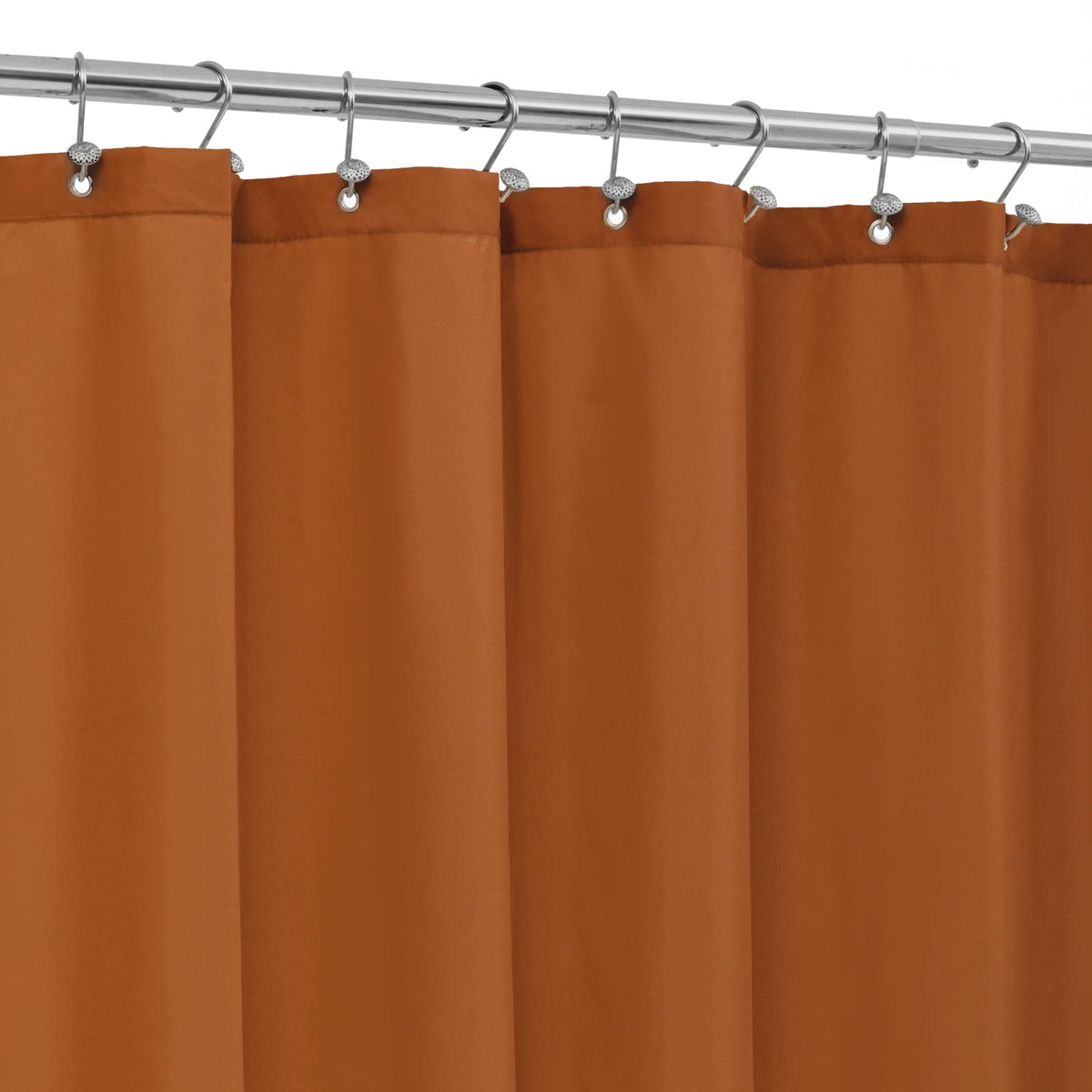 ALYVIA SPRING Waterproof Fabric Shower Curtain or Liner White, 72x72