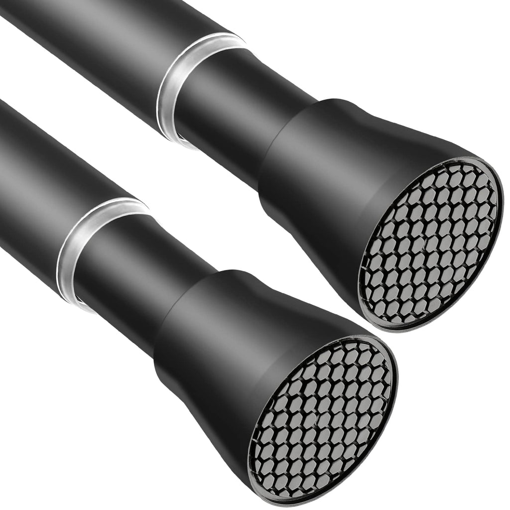 AIZESI Shower Curtain Rod 43 to 73 Inch Spring Tension Rods No Drill, White