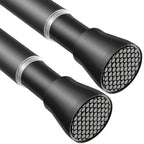 AIZESI Shower Curtain Rod 43 to 73 Inch Spring Tension Rods No Drill, White