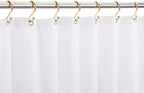 Gold Shower Curtain Rings Hooks, Set of 12 CHICTIE Decorative Shower Curtain Hooks, Premium Metal Rust Resistant S Shaped Hooks Hangers for Bathroom Curtains,Clothing, Towels, etc