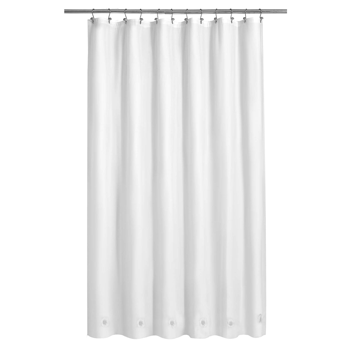 Barossa Design 48 inch Wide Stall Shower Curtain Liner with Magnets, Clear