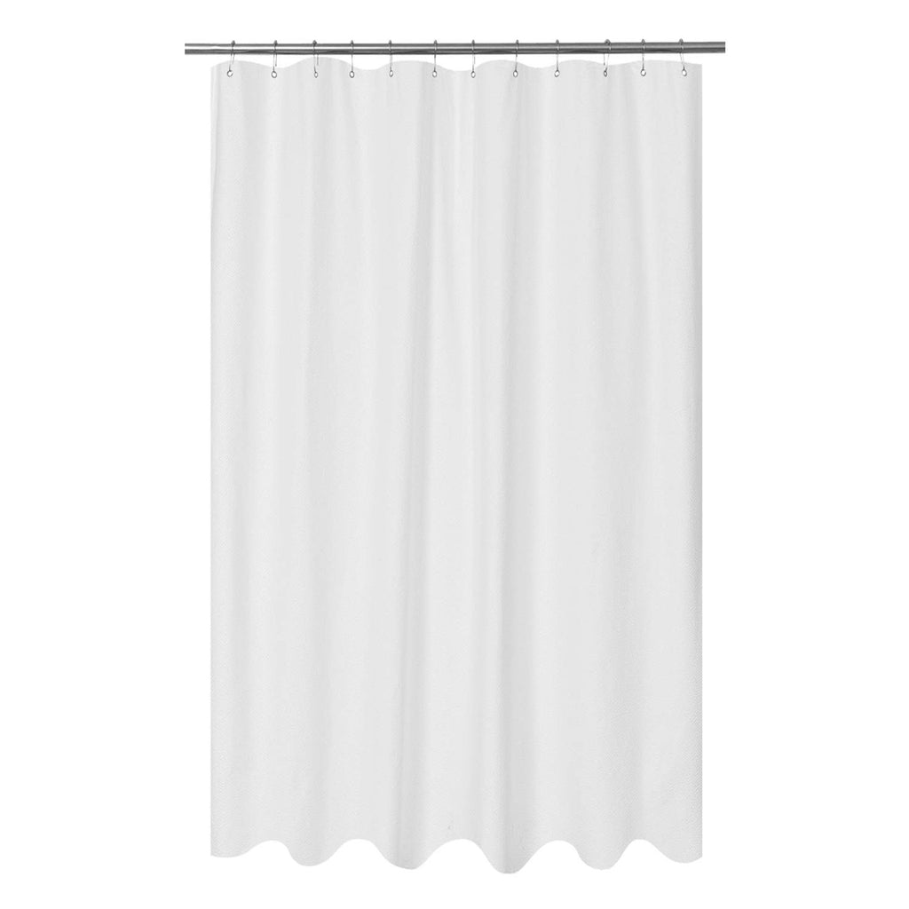 Mrs Awesome Embossed Microfiber Shower Curtain Liner 71 x 96, White